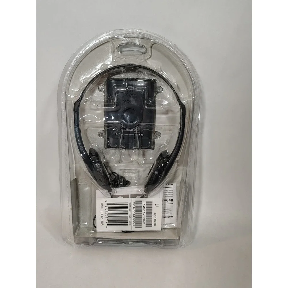 Sony Walkman SRF-56‎ FM Stereo Radio Headphones Belt Clip Easy Tuning